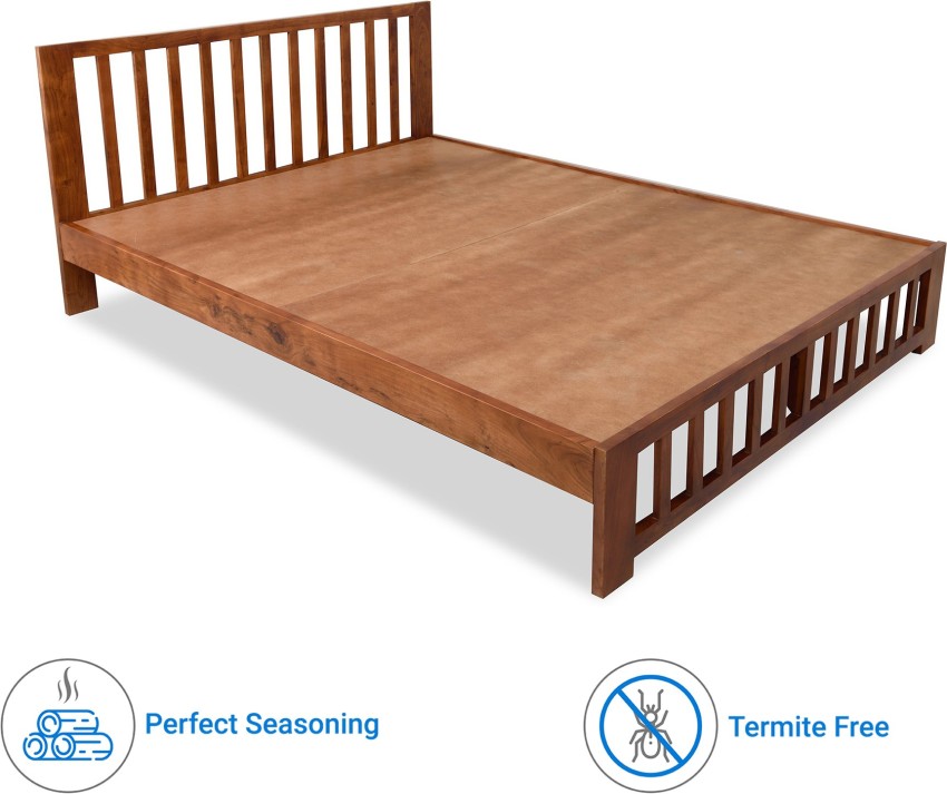 Acacia wood cot best sale