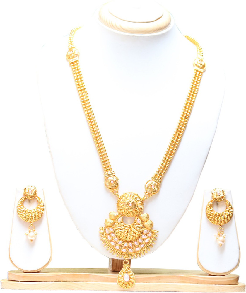 Ethnicking Alloy Gold Jewellery Set Price in India Buy Ethnicking Alloy Gold Jewellery Set Online at Best Prices in India Flipkart