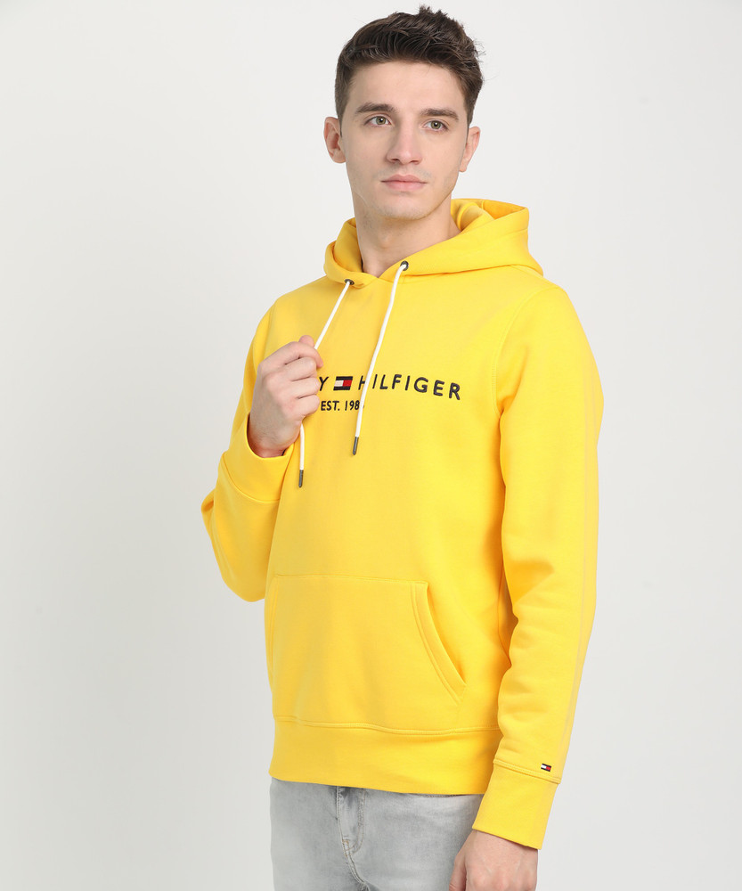 Yellow tommy hilfiger sweatshirt 2025