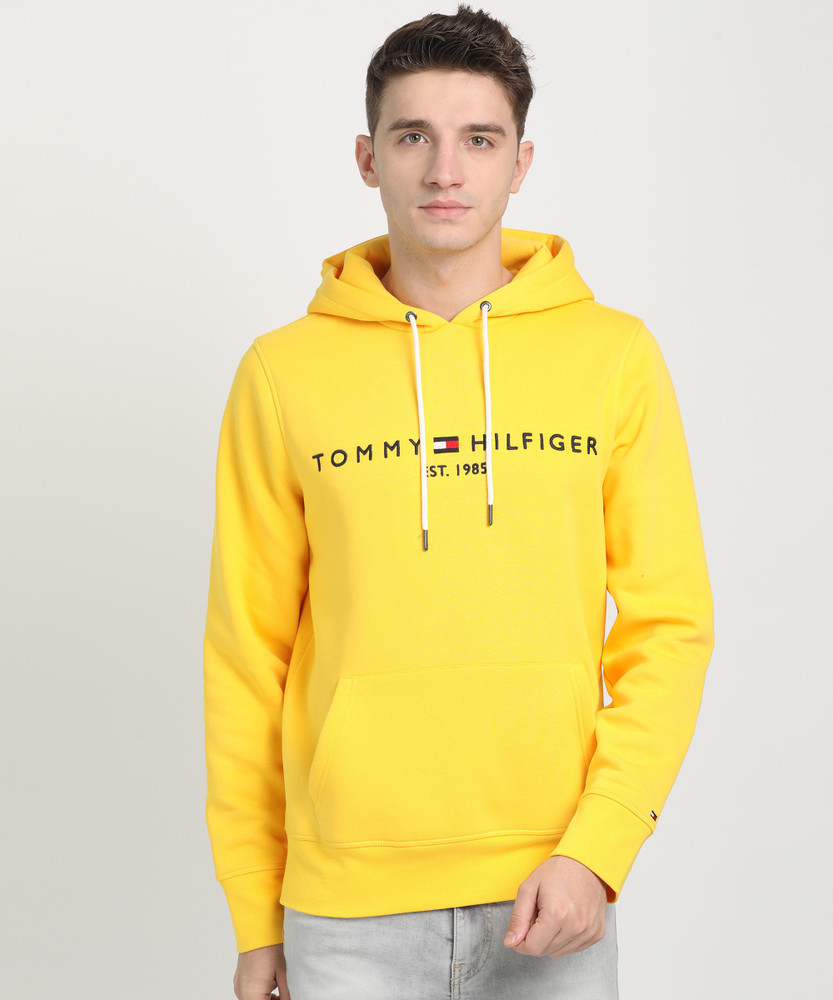 Orange tommy hilfiger shop sweatshirt
