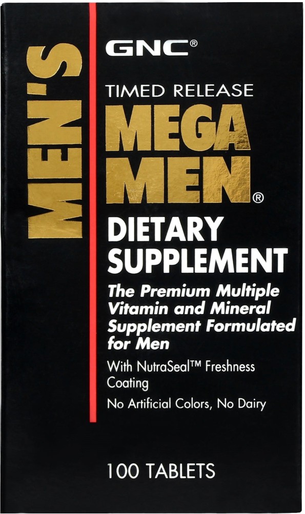 GNC Mega Men Multivitamin with Timed Release Formula Price in India Buy GNC Mega Men Multivitamin with Timed Release Formula online at Flipkart