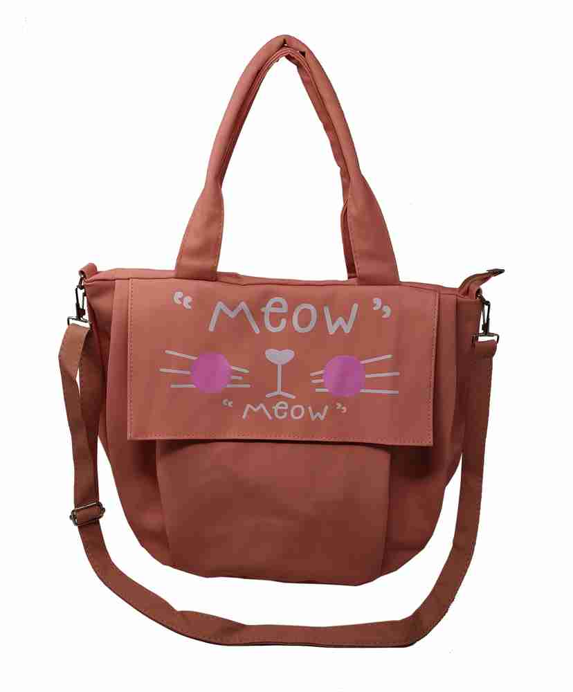 Gofika Women s Parachute Orange Meow Printed Flipkart