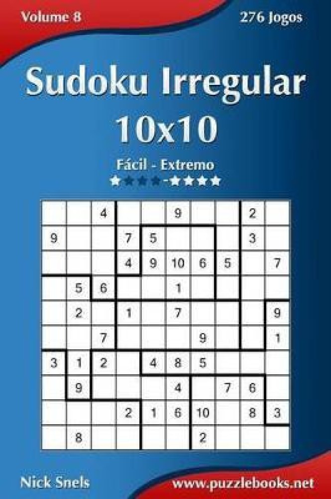 Sudoku Irregular 9x9 - Fácil - Volume 2 - 276 Jogos (Portuguese