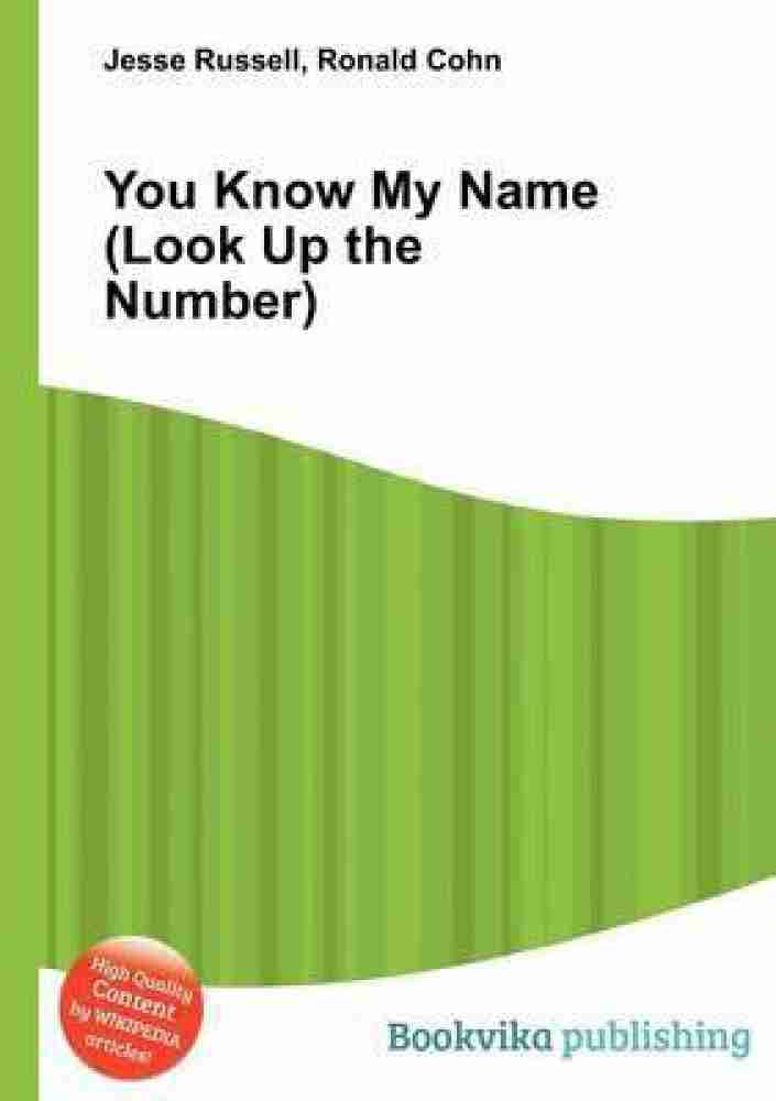 You Know My Name - Wikipedia