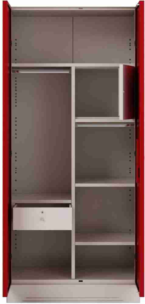 GODREJ INTERIO Slimline Fantasia Dark Wood 2 Door Steel