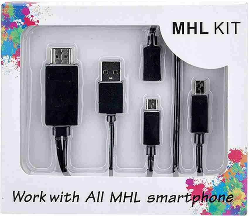 Cellphonez HDMI Adapter 2 m 2M MHL to HDMI Media Adapter Kit for