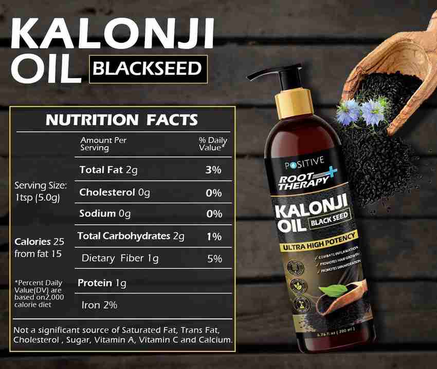 Positive Kalonji Oil Black seed Oil Pure Organic Hair Oil Price in India Buy Positive Kalonji Oil Black seed Oil Pure Organic Hair Oil Online In India Reviews Ratings Features Flipkart