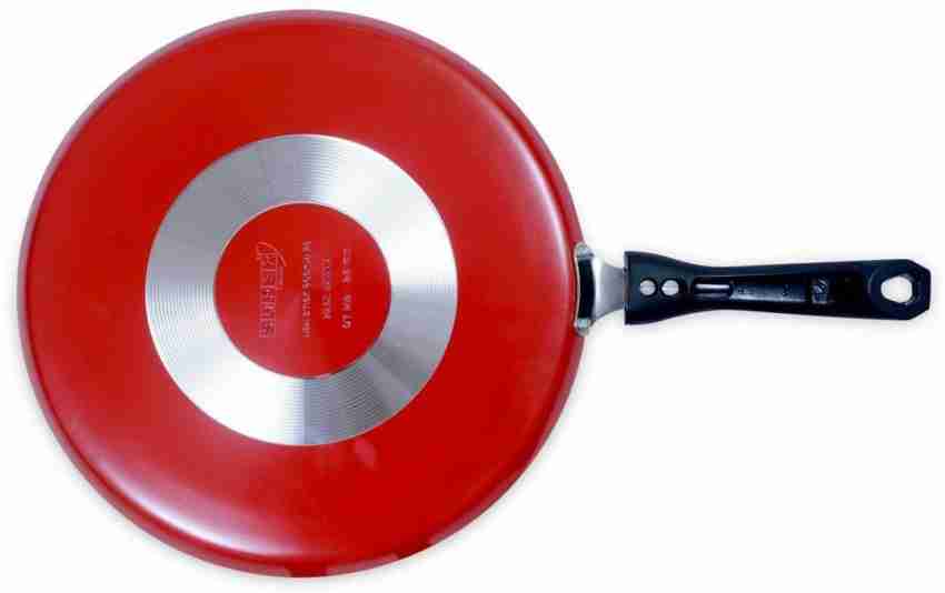 Master Non Stick Aluminum Dosa Tawa 28 cm with Wooden Spatula, Gas Stove  Compatible, Non Stick Coating, (Maroon)