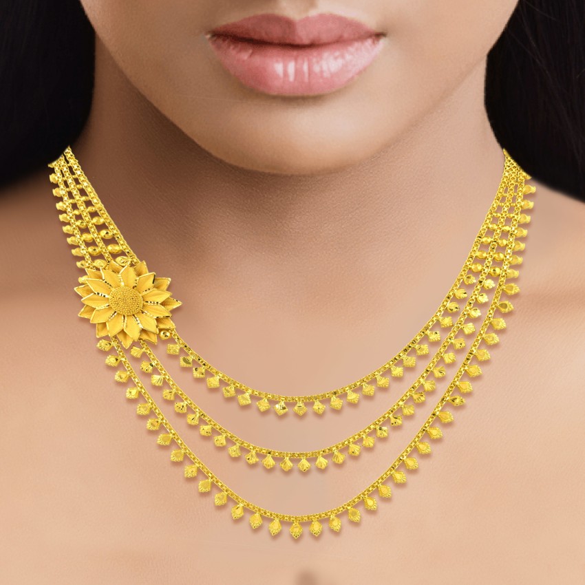 Senco gold simple necklace deals designs with price