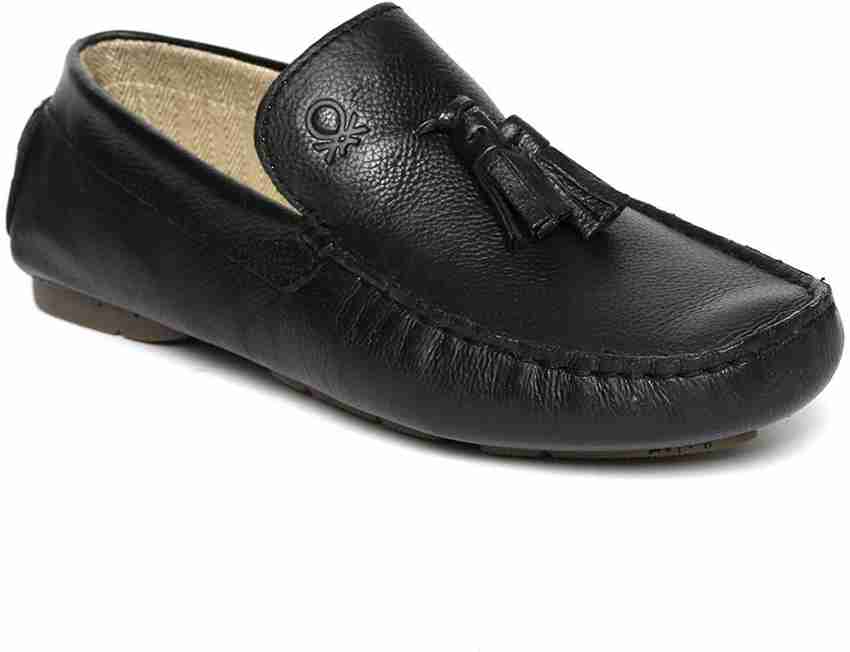 United colors of benetton men's leather loafers and moccasins best sale