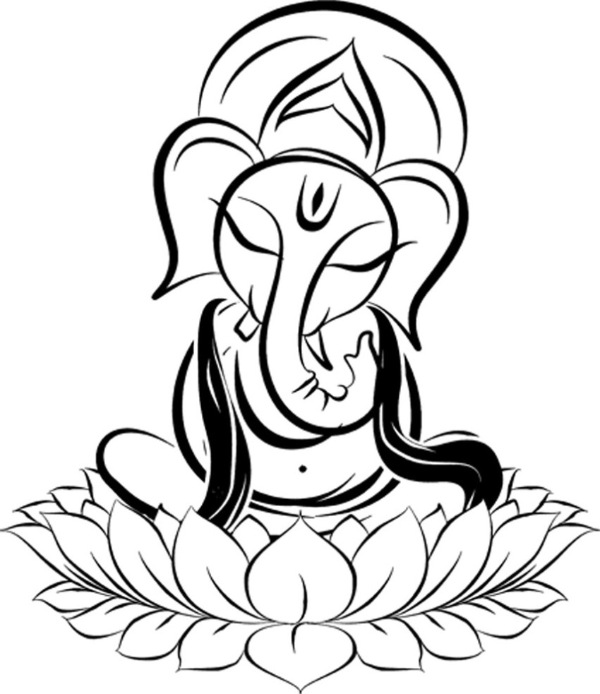 Ganesha Art PNG Transparent Images Free Download  Vector Files  Pngtree