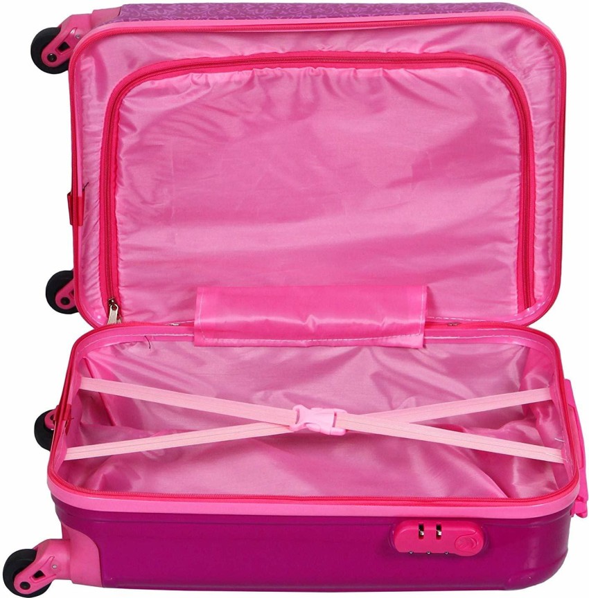 D Paradise Princess suitcase( trolley bag) for kids and girls Cabin Suitcase  - 21 inch Pink - Price in India