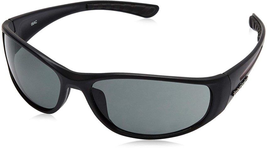 Buy Crackers Wrap-around Sunglasses Black For Men & Women Online @ Best  Prices in India