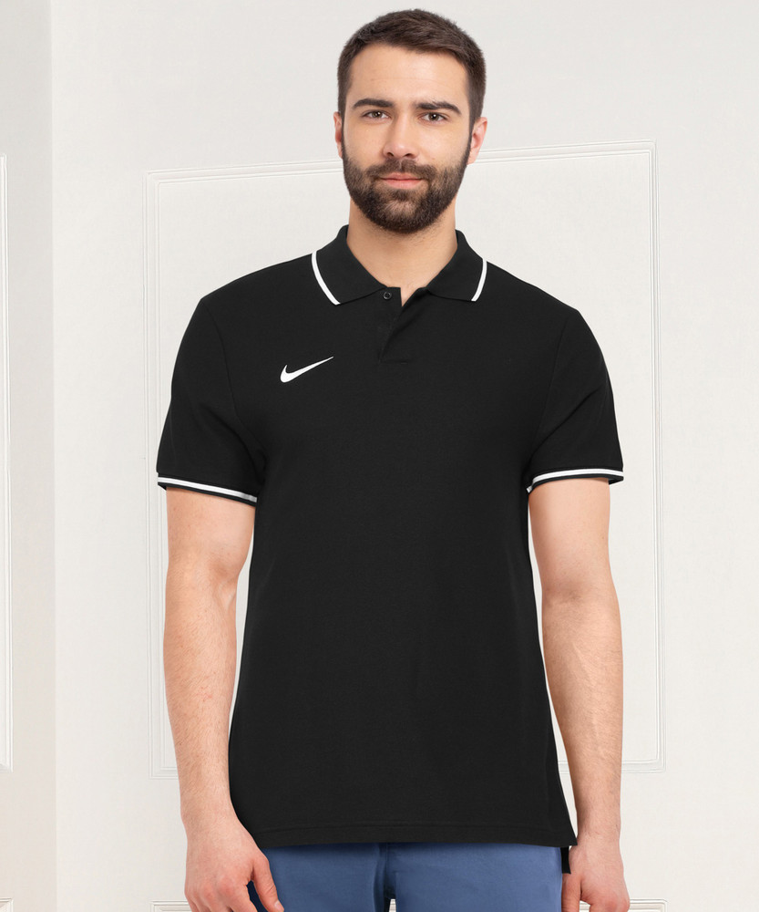 NIKE Self Design Men Polo Neck Black T Shirt Buy NIKE Self Design Men Polo Neck Black T Shirt Online at Best Prices in India Flipkart
