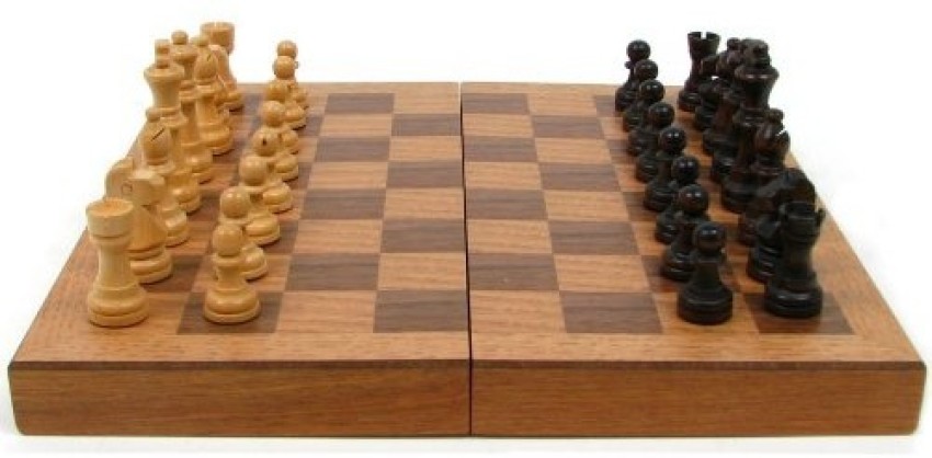 Trademark Games Wooden Book Style Chess Board with Staunton