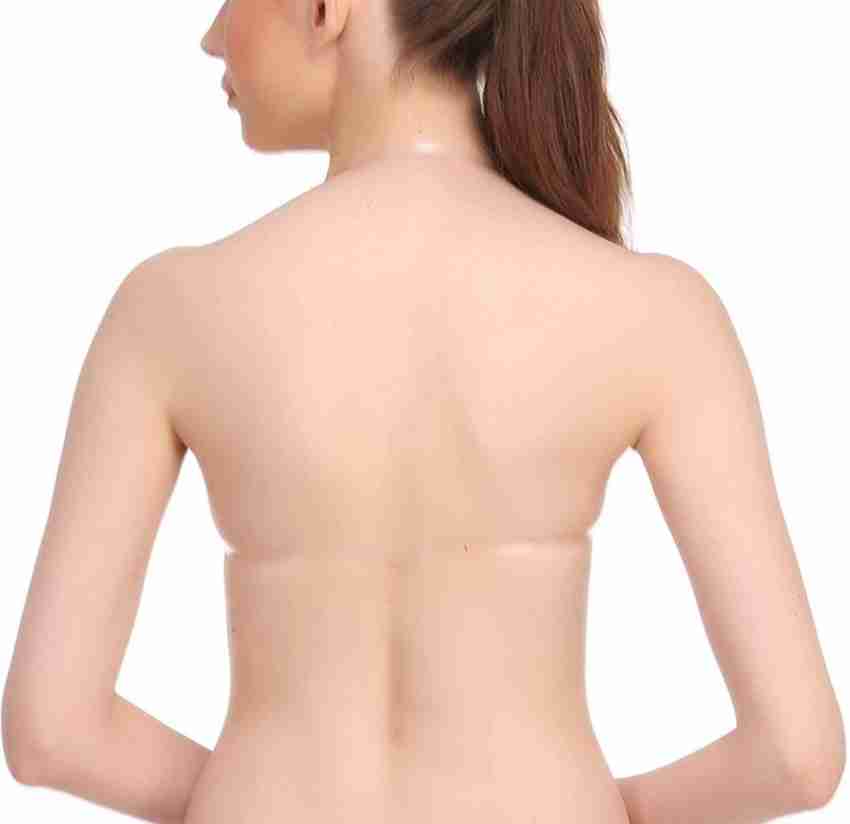 Woomaya by Woomaya Silicone Self-Adhesive Backless Strapless Bra Women  Stick-on Heavily Padded Bra - Buy Woomaya by Woomaya Silicone Self-Adhesive  Backless Strapless Bra Women Stick-on Heavily Padded Bra Online at Best  Prices