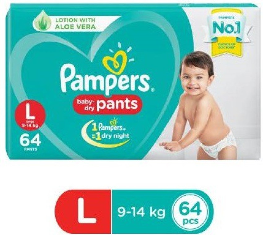 Cotton Pant Diapers Pampers Baby Diaper Large Size, Packaging Size: 11 Pants