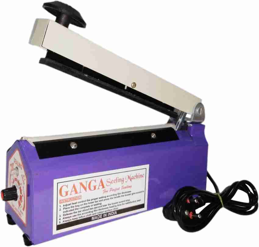 Ganga Sealing Packing Machine 8 Inches Poly Bag Heat Sealing Machine Table  Top Heat Sealer