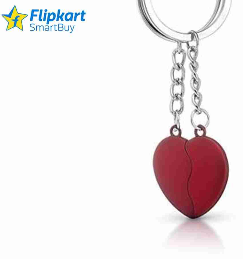 Flipkart SmartBuy Red Magnet Heart Keychain for Beautiful Couple
