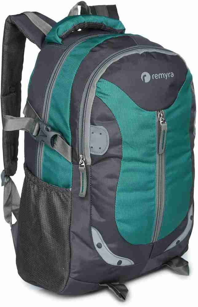 Flipkart Remyra Reflector Casual Laptop Backpack Travel Pithu Bag Waterproof Multi Functional Slim Business Backpack for Daily Work Sea Green and Grey Waterproof Backpack Backpack