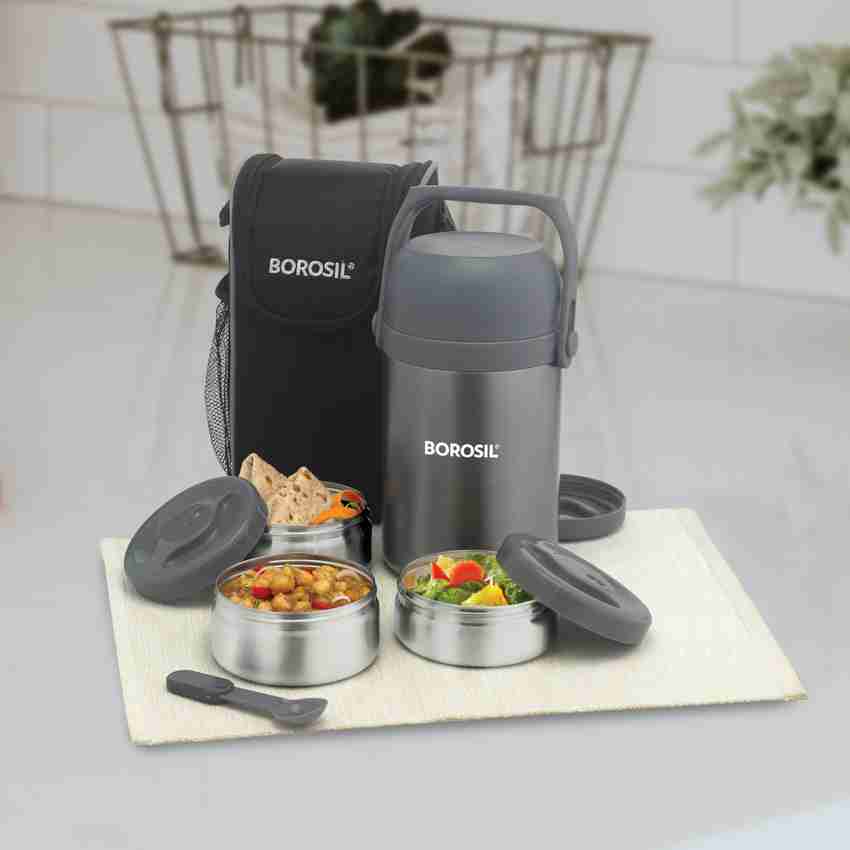 Borosil vacuum insulated lunch box top