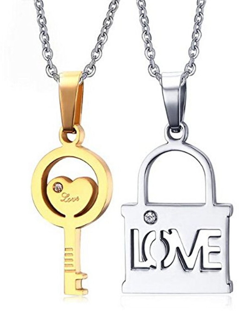 Details 172 Lock And Key Couple Necklace Super Hot Vn 