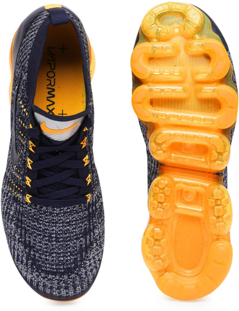 nike air vapormax flyknit orange and blue