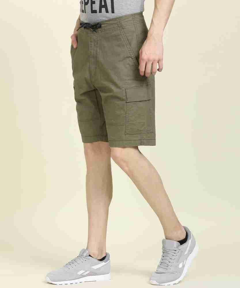 Denizen by Levi s Solid Men Green Cargo Shorts Buy Denizen by