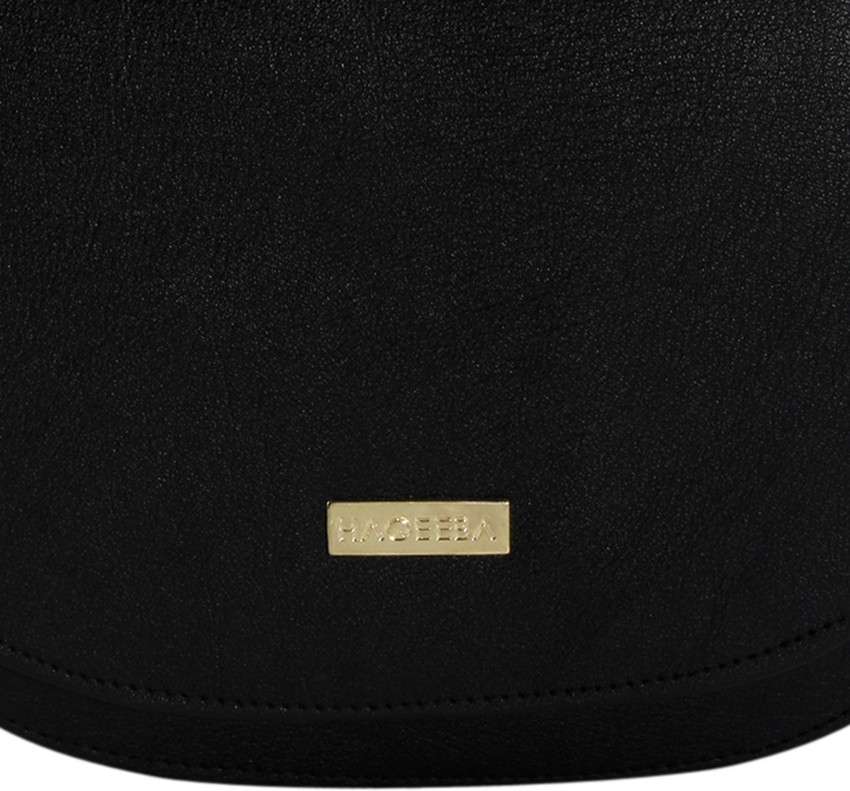 Haqeeba Black Sling Bag Black Leatherette Material Sling Bags For Women Black Price in India Flipkart