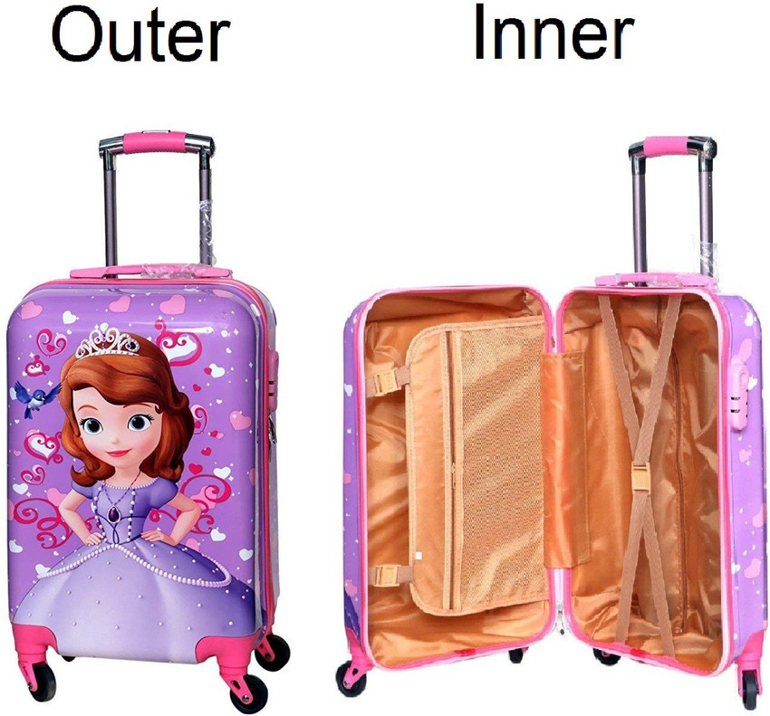 AASA Cartoon Character Travelling Trolley Bag Suitcases For Kids