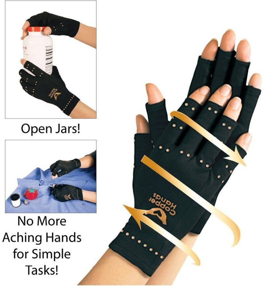 Jeval l Copper Hands Arthritis Gloves As Seen on Therapeutic