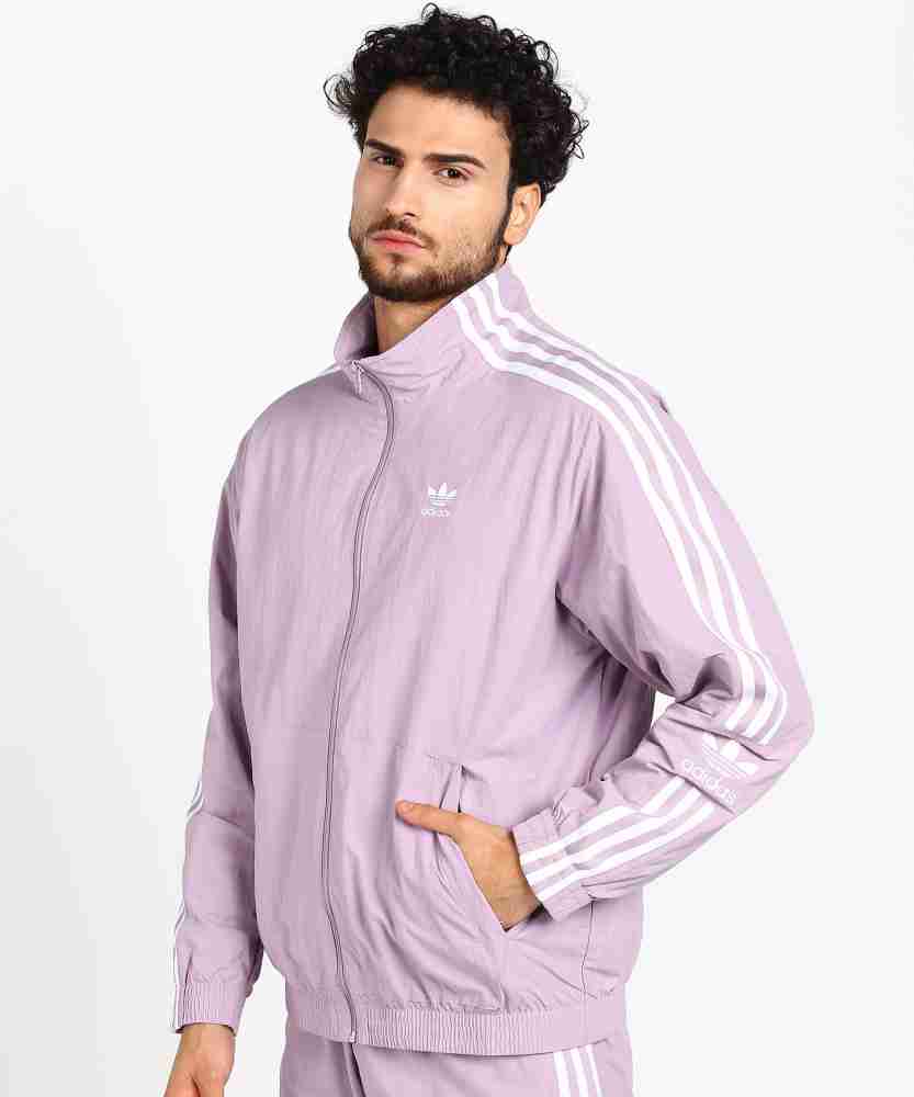 adidas Embossed Reversible Jacket - Purple, Men's Lifestyle