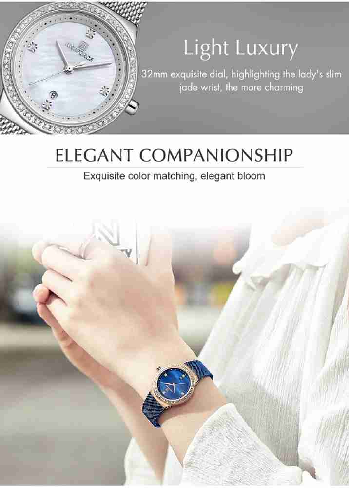 NAVIFORCE Genuine Women Luxury Brand Fashion Casual Slim Elegant