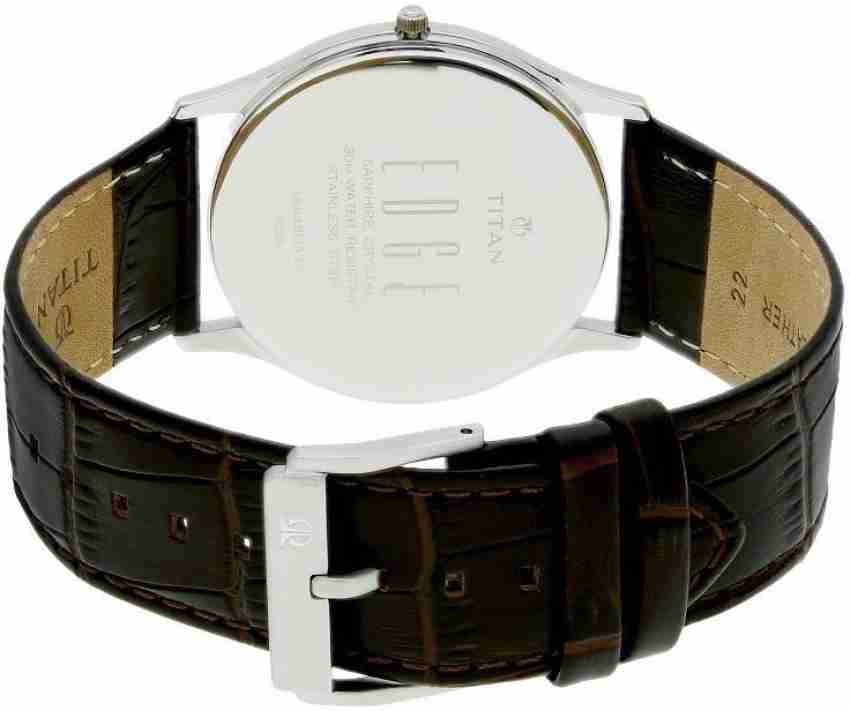 Titan NQ1683SL01 Edge date Analog Watch For Men Buy Titan