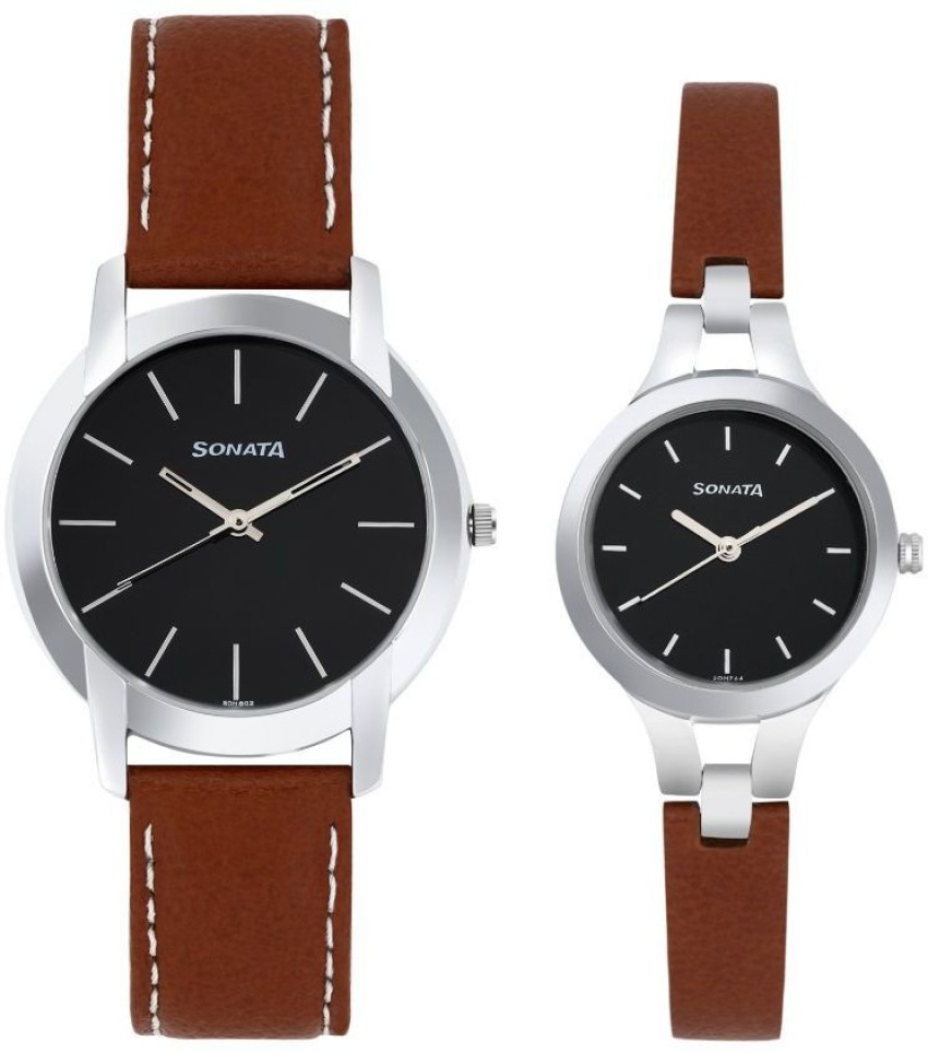 Sonata couple watches on sale flipkart