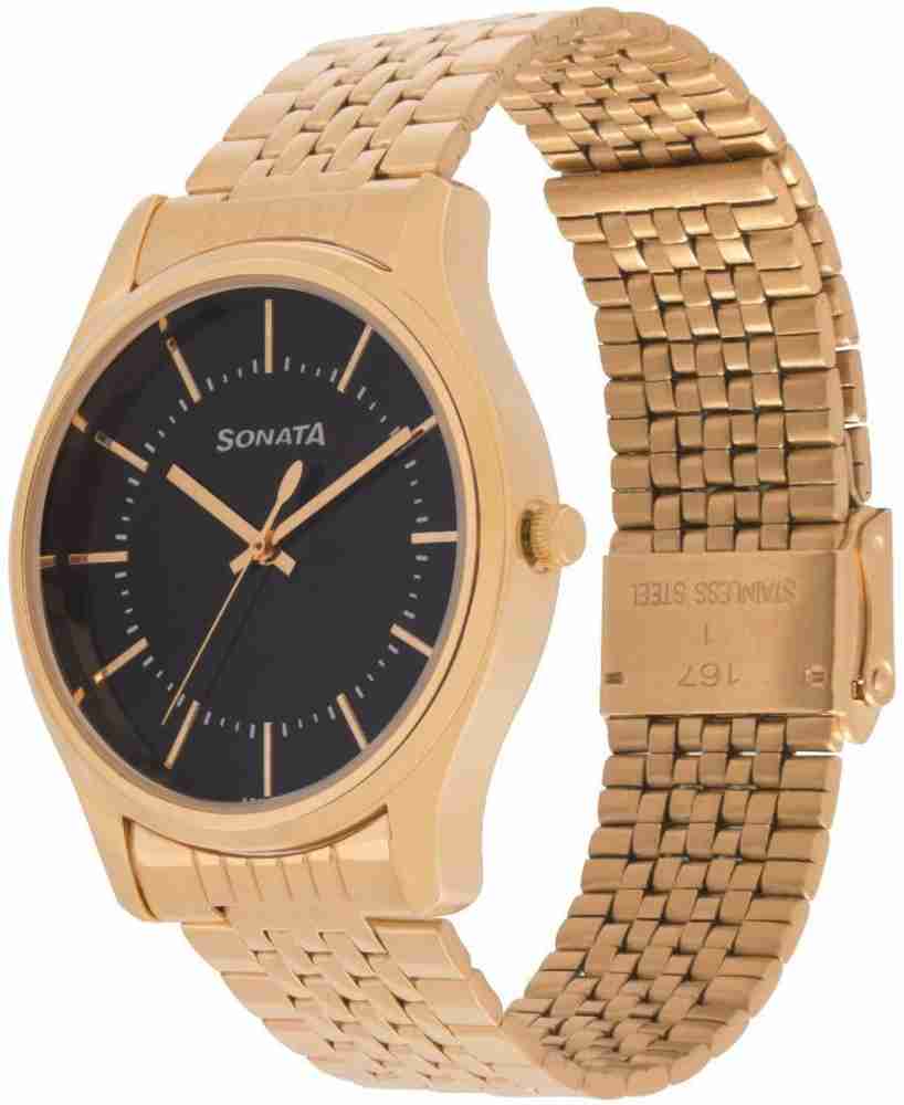 SONATA NP77082YM01 Essentials 2 Analog Watch For Men