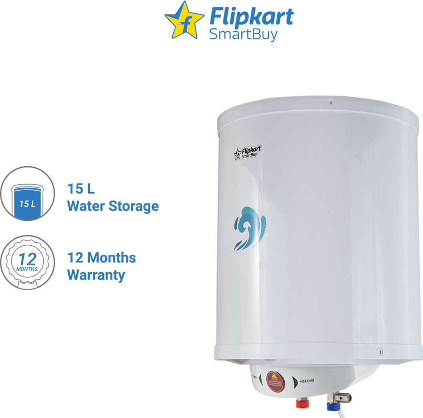 Flipkart SmartBuy 15 L Storage Water Geyser (FKSBGYS15IWIMPN, White) Price  in India - Buy Flipkart SmartBuy 15 L Storage Water Geyser  (FKSBGYS15IWIMPN, White) online at Flipkart.com