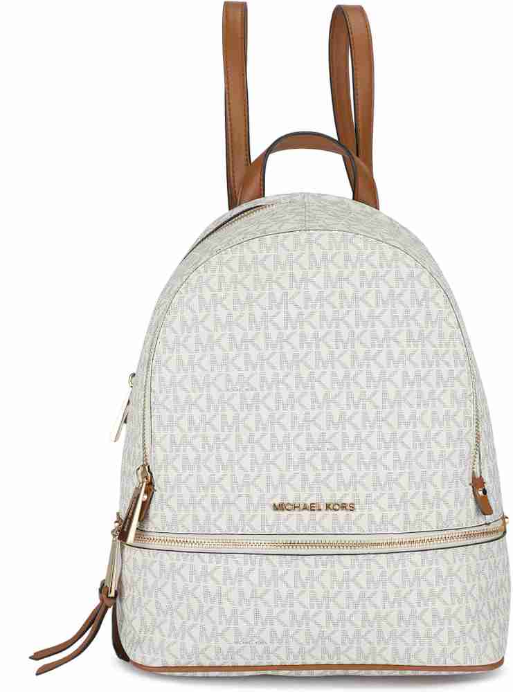 MICHAEL KORS RHEA ZIP 5 L Backpack VANILLA Price in India