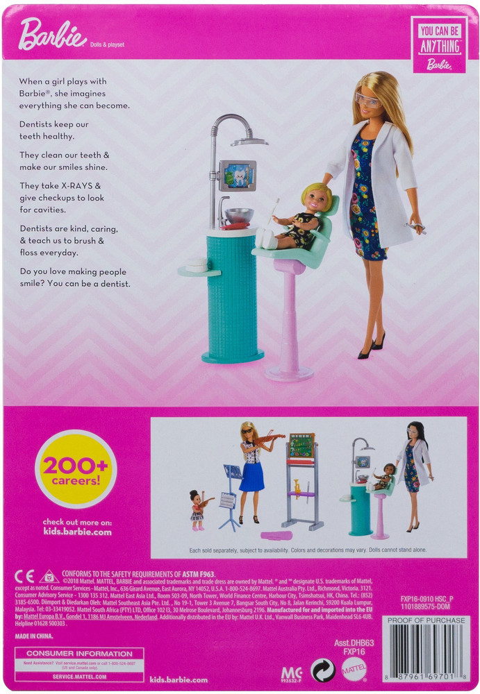 Barbie dentist set top