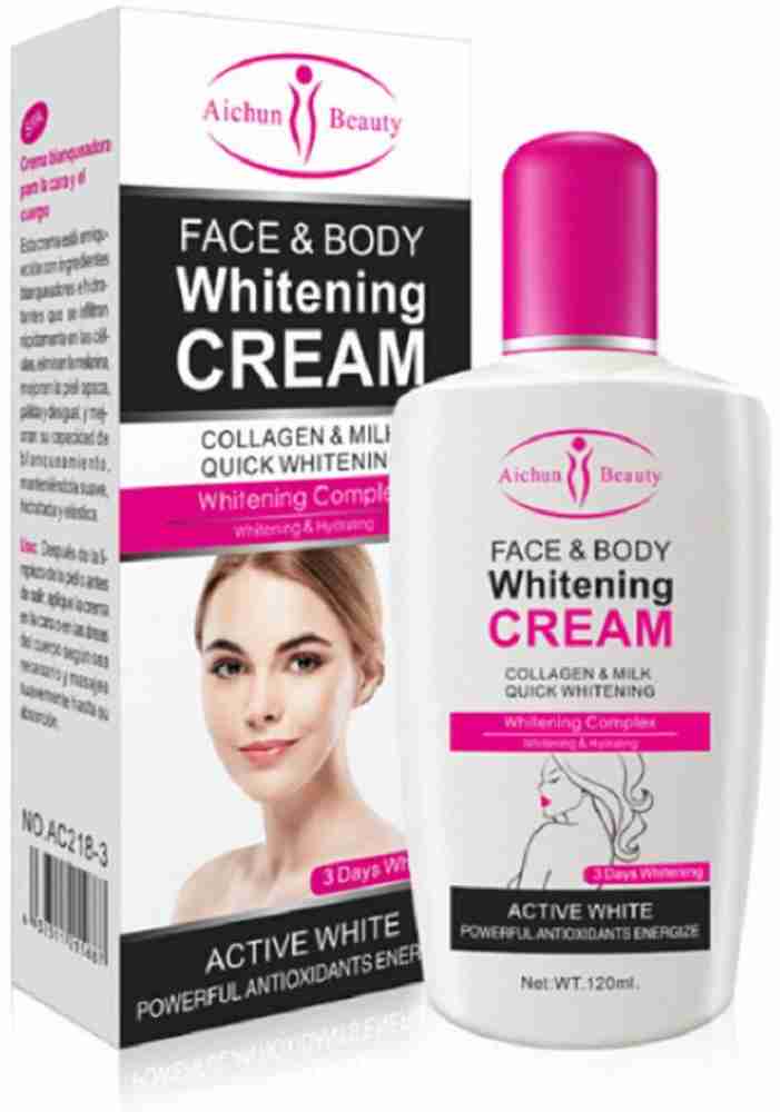 Aichun Beauty Face and Body Fairness Cream Collagen Milk Quick