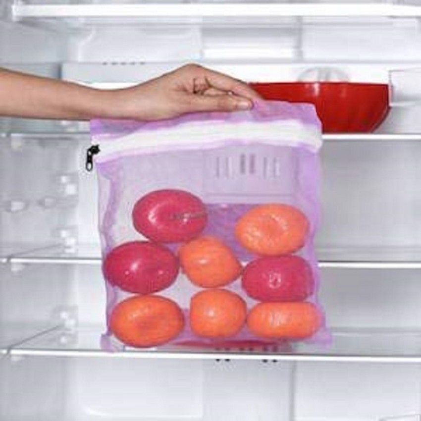 Cotton Plain Vegetable Storage Bags for Refrigerator