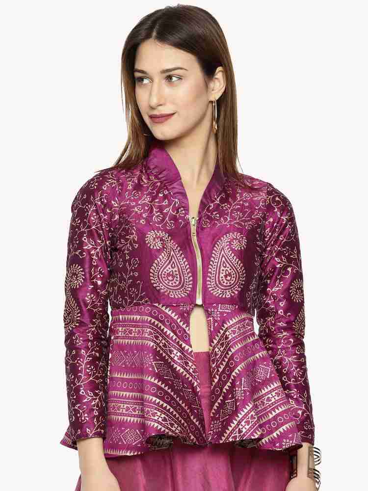 IRA SOLEIL Full Sleeve Floral Print Women Jacket Buy IRA SOLEIL