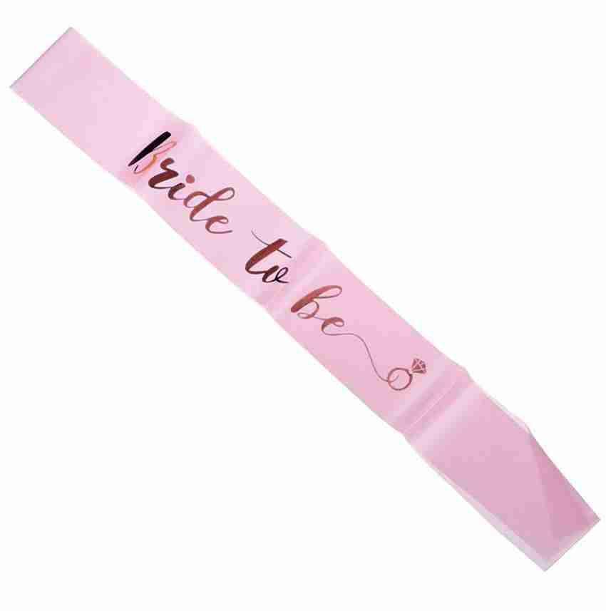 Pink bridal deals sash
