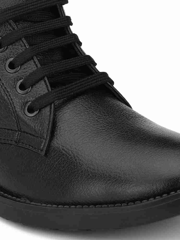 Mactree men's black leather boots online