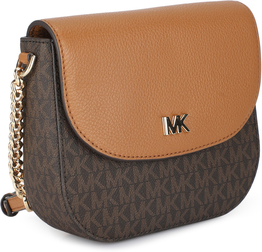 MICHAEL KORS Brown Grey Sling Bag CROSSBODIES BRN ACORN Price
