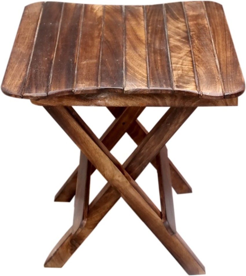 Folding wooden hot sale stool