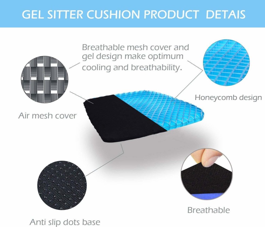 Gel Seat Cushion, Cooling Seat Cushion Thick Big Breathable Honeycomb  Design Abs