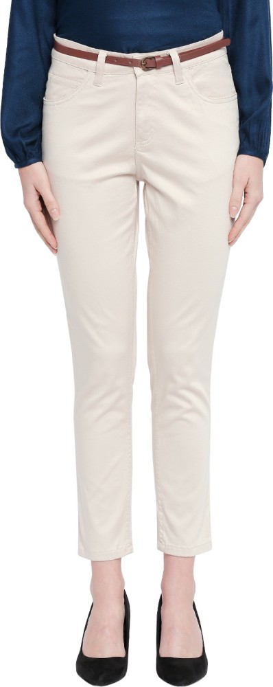 Buy Nude Trousers  Pants for Women by Annabelle by Pantaloons Online   Ajiocom