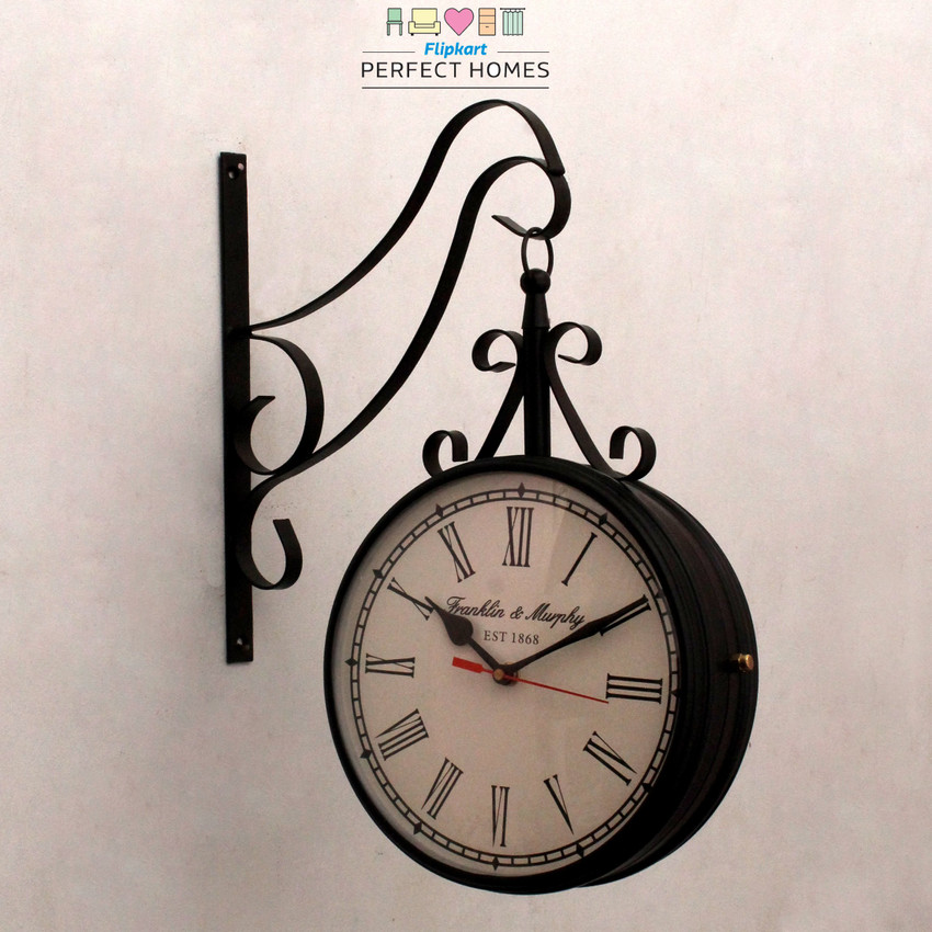 Flipkart Perfect Homes Analog 40 cm X 12 cm Wall Clock Price in