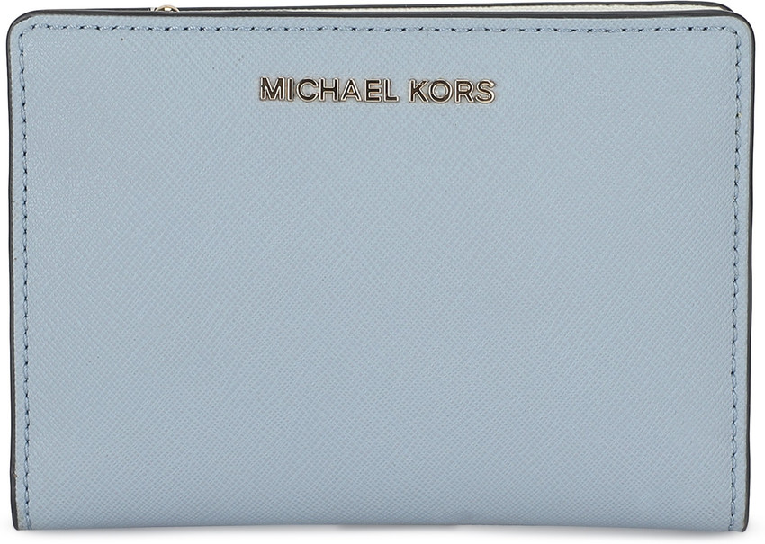 Michael kors blue and white wallet hotsell
